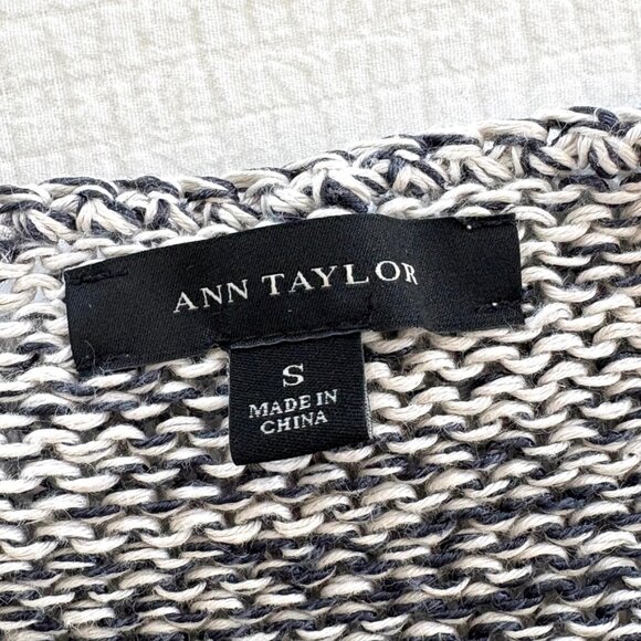 Ann Taylor Marled Linen Blend Knit Tunic Sweater, Size S - Picture 6 of 12